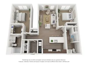 2 Bed 2 Bath