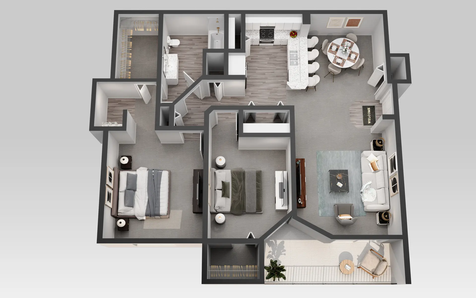 Coventry at Cityview Apartments - Diagram, Floor Plan