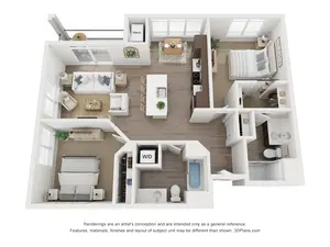 2 Bed 2 Bath