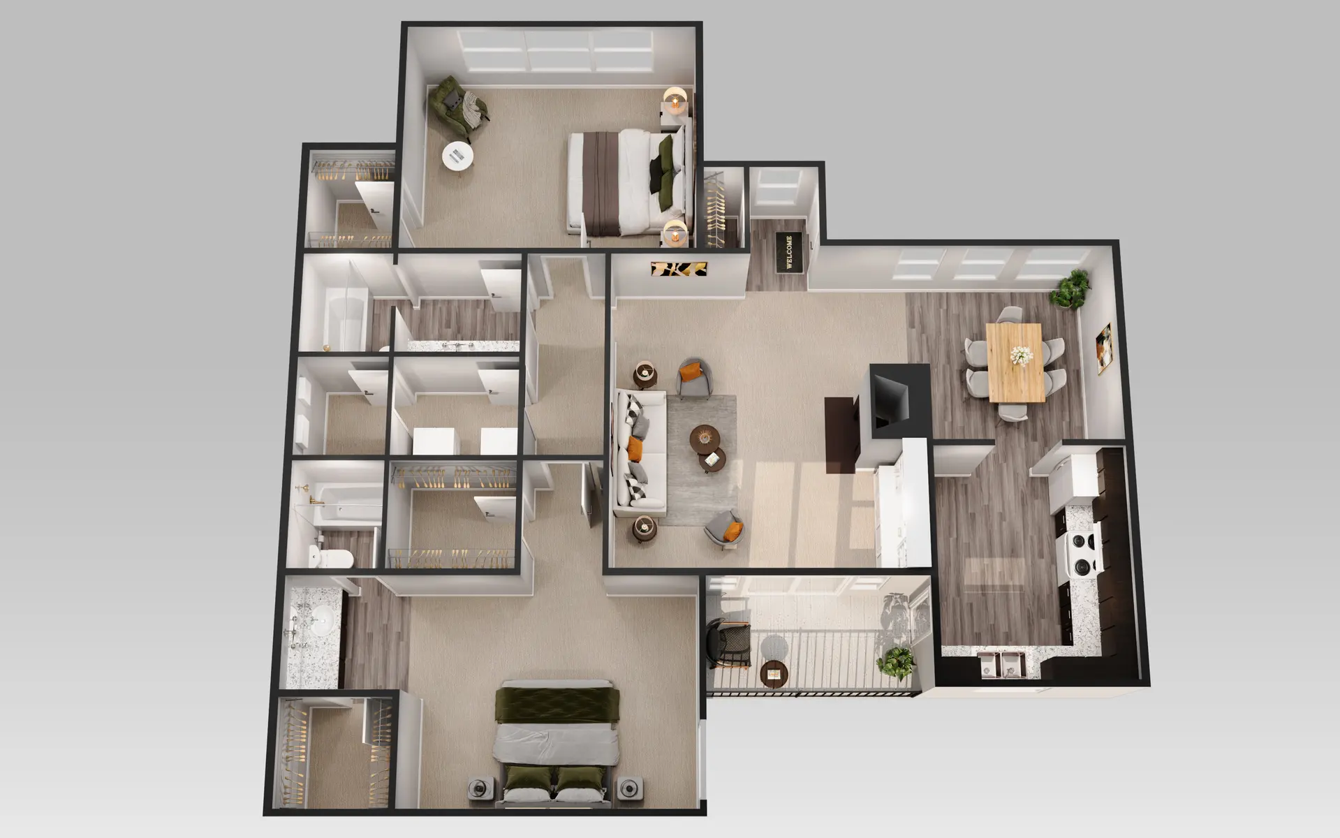 Summer Hill Apartments Summer Hill Apartments - Diagram, Floor Plan