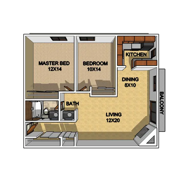 Four Mile Flats - Floor Plan, Diagram