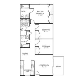 3 x 2-3x2 Flat 50