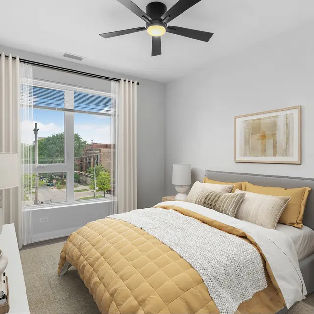 Park Station Lofts - Corner, Appliance, Ceiling Fan