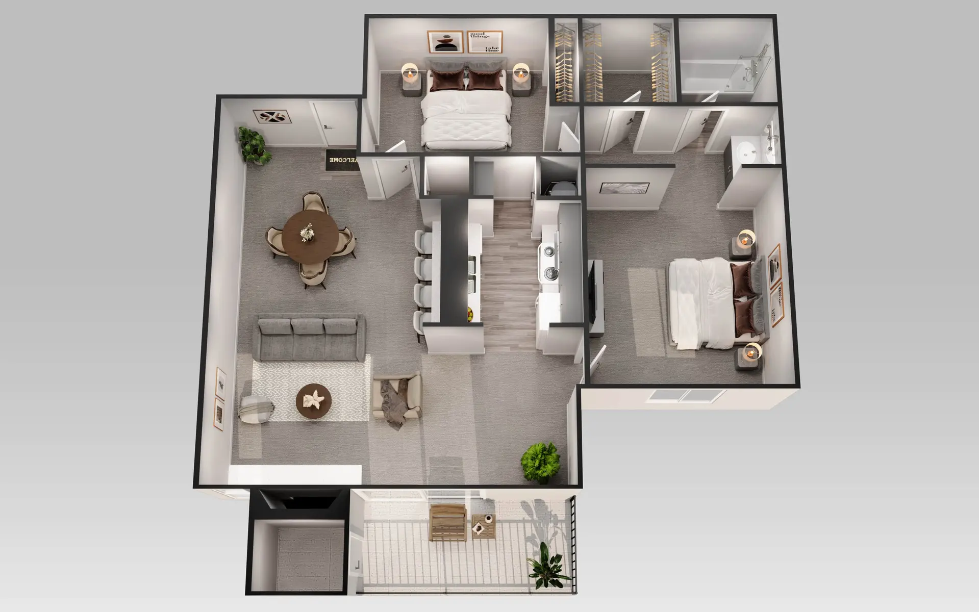 Autumn Breeze Apartments - Diagram, Plant, Indoors