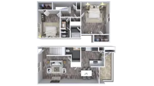 2 Bedroom 1.5 Bathroom