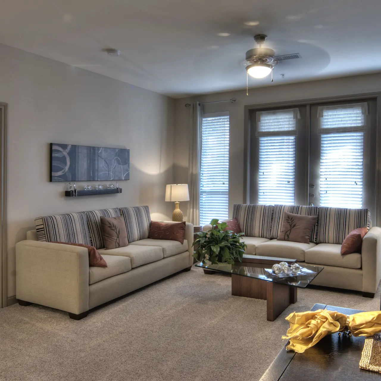 North Post Oak Lofts - Living Room