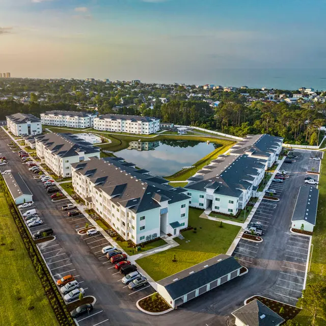 aerial view of the property 