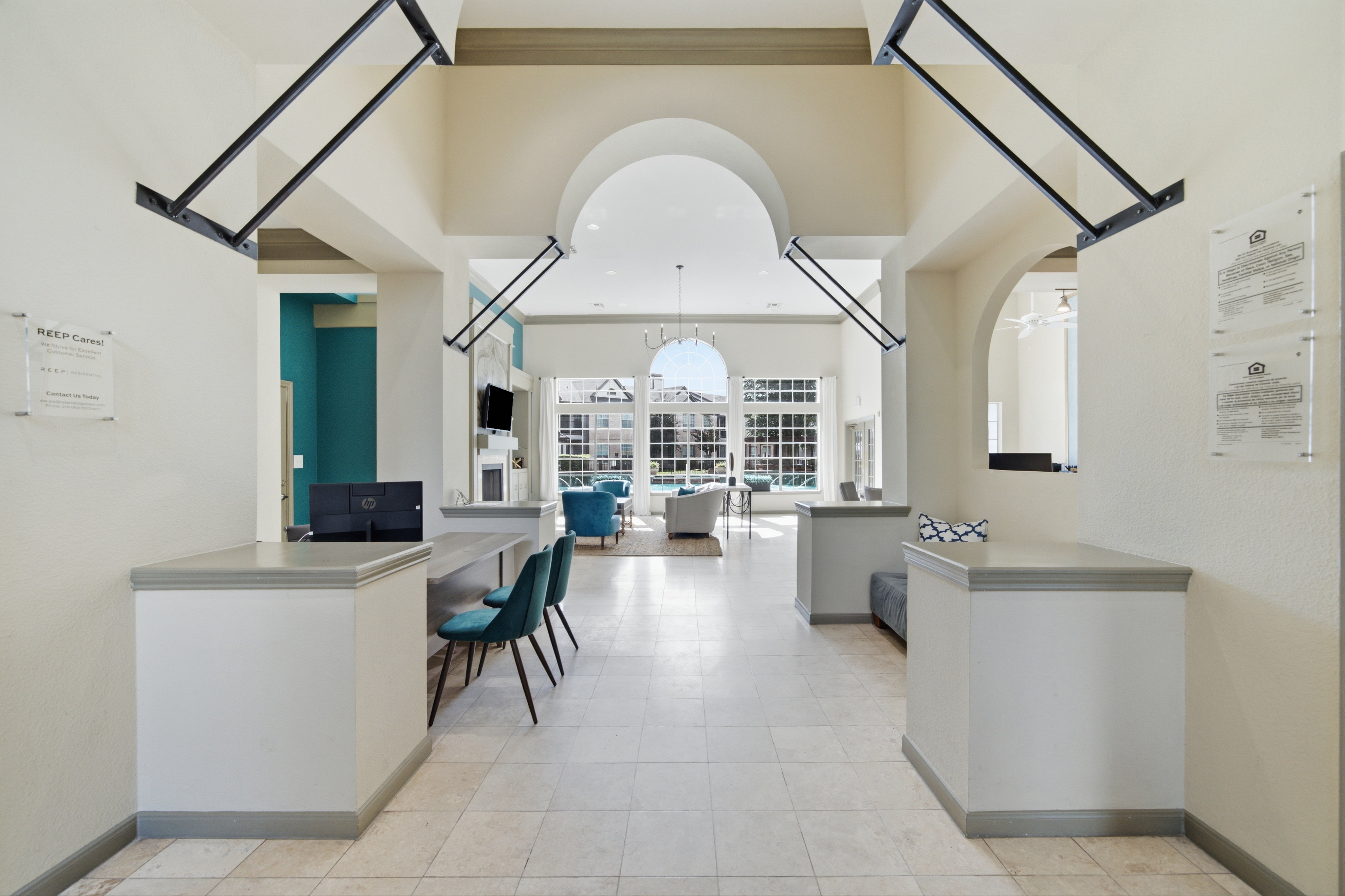 Lobby, Community space, Interior design