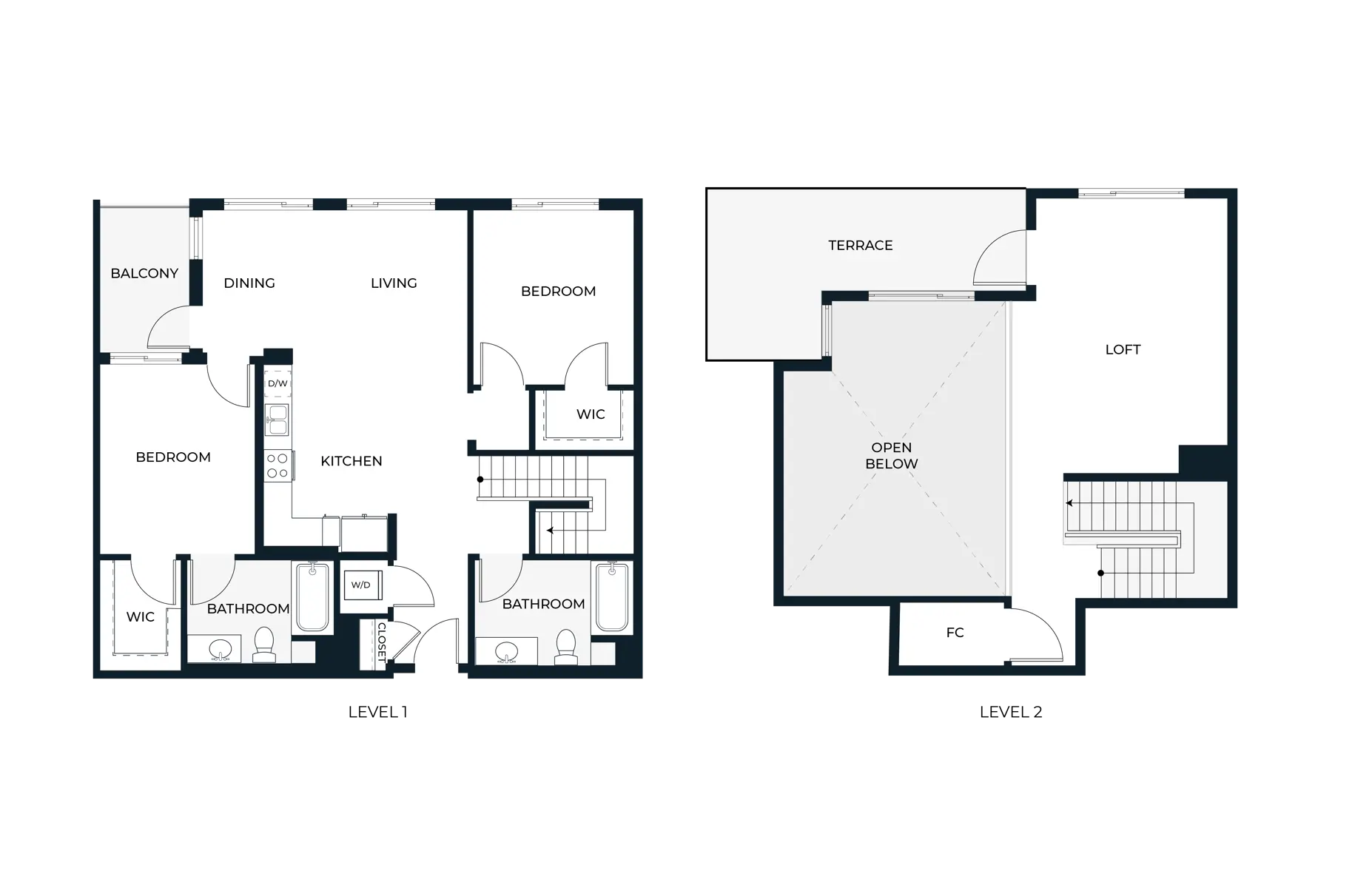 Two Bedroom Loft B1L 1387 SF.png