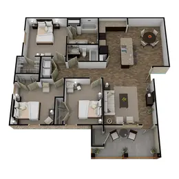 3 Bedroom 2 Bathroom Market