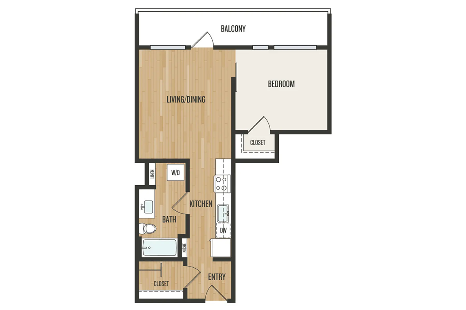 RentCafe1BedroomA1.jpg Floor Plan, Diagram, Plan