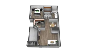 1 Bedroom 1 Bathroom - A2U