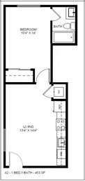 1 Bedroom 1 Bathroom