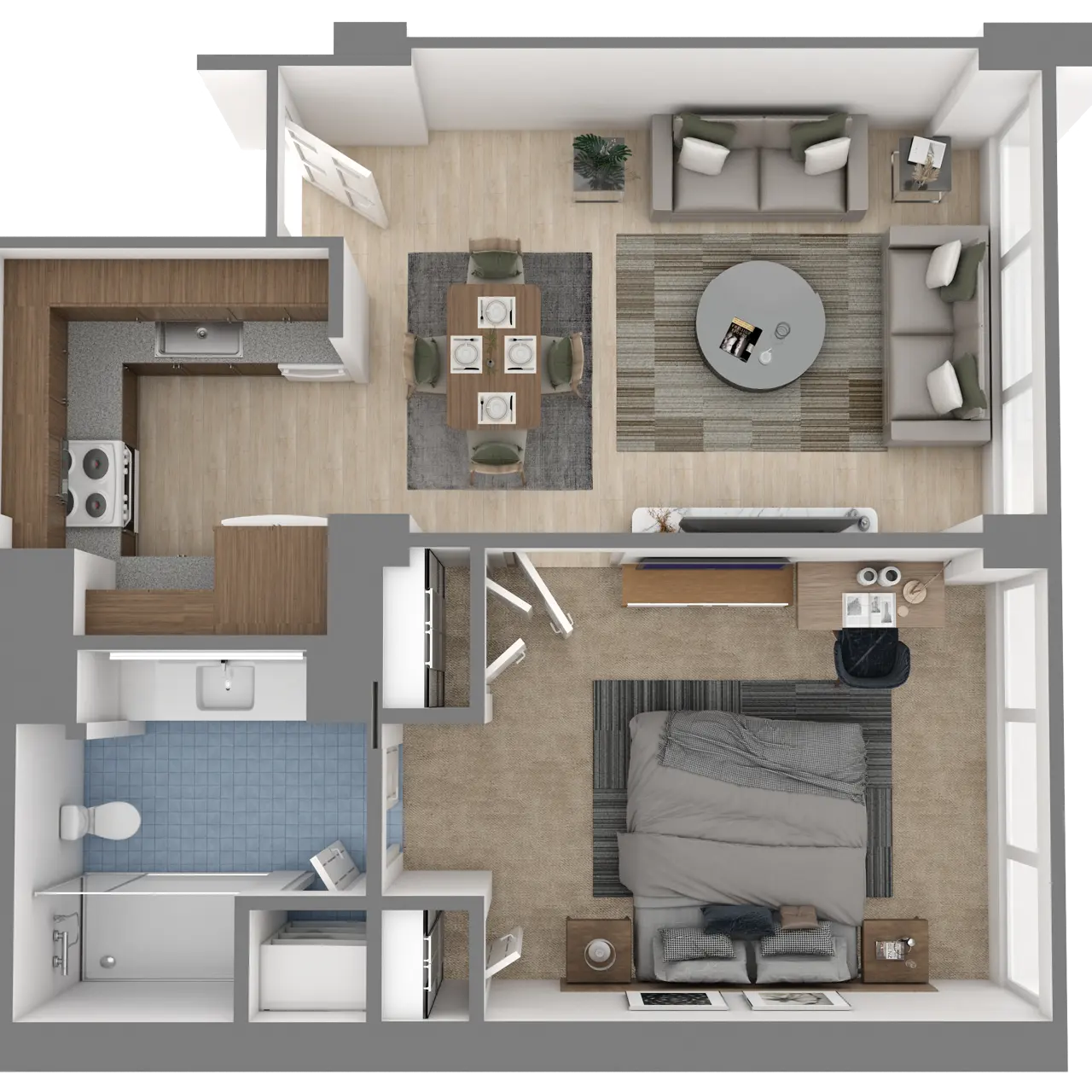 44- The Henderson 1 Bedroom 1 Bathroom City View 556 sqft.png