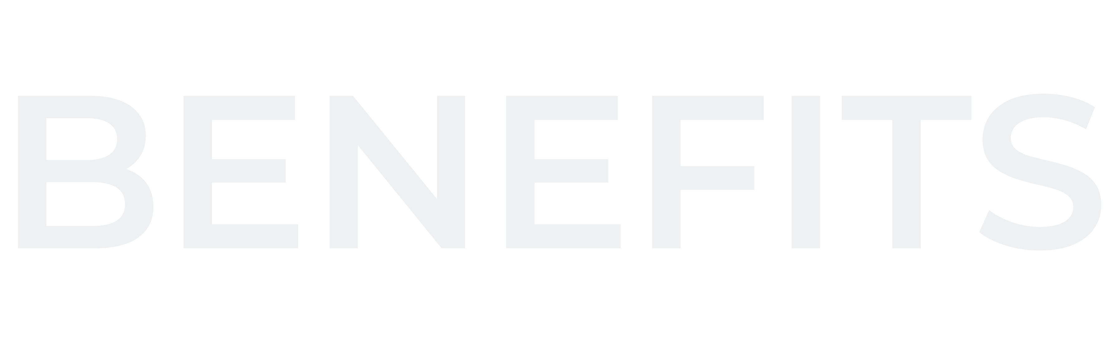 Benefits Highlight Text that reads 'BENEFITS' in bold dark letters on a green background.