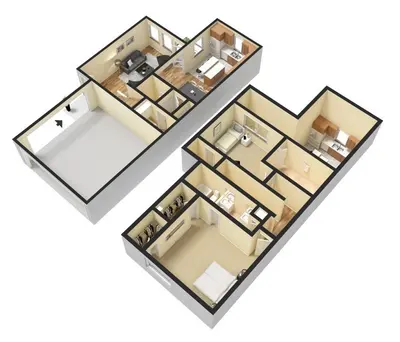 2x2.5e - 2 bedroom 2.5 bathroom