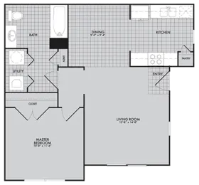A1 | 1 Bed | 1 Bath