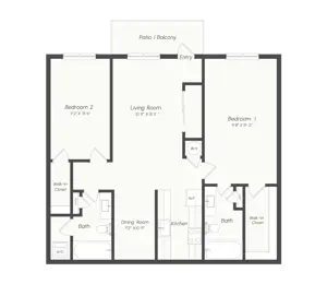 1B2 | 2 Bed | 2 Bath 1B2 | 2 Bed | 2 Bath