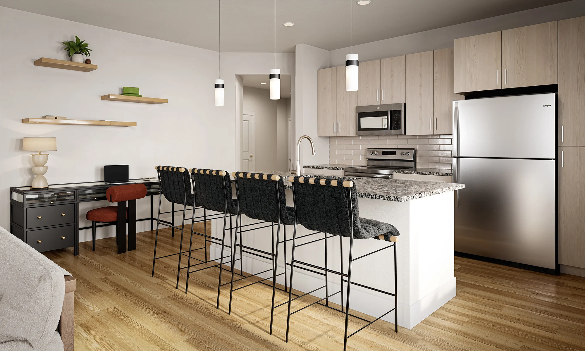 Kitchen, Interior design, Modern