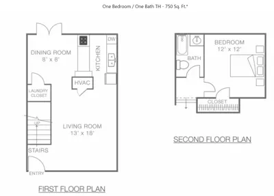 1 BED 1 BATH TH