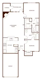 2 bedroom; 2 bedroom