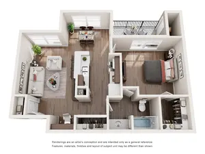 A1 | 1 Bed | 1 Bath