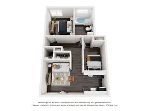 1B1 | 2 Bed | 1 Bath