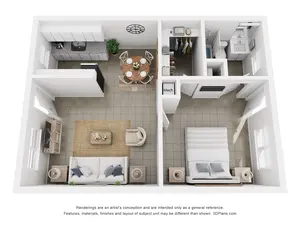A2 | 1 Bed | 1 Bath