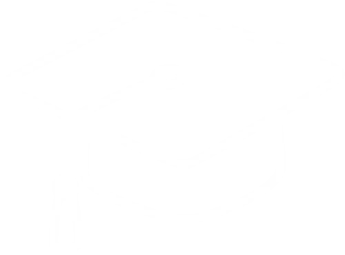 Graduation Cap Illustration An outline illustration of a graduation cap, depicting the classic mortarboard shape with a tassel.