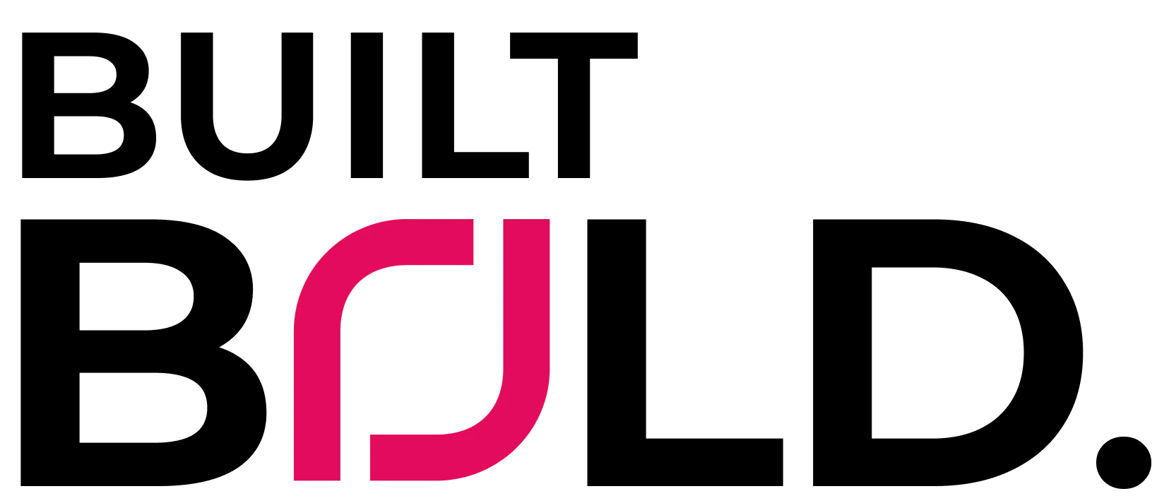 Logo featuring the words 'Built Bold.' with a stylized interlocking design for the letters 'BOLD.'