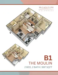 2 Bed | 2 Bath | 997 SQFT