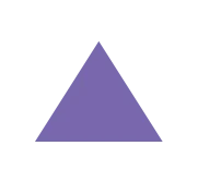 A simple purple triangle on a green background.