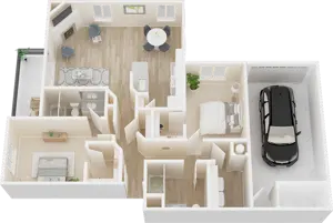 2x2 L Garage Renovated