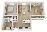 1 Bed, 1 Bath