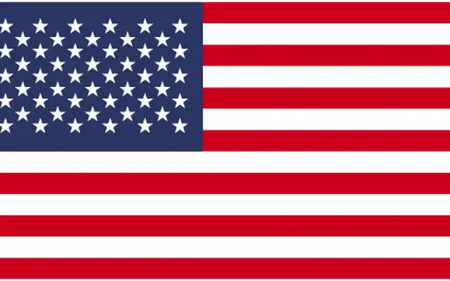United States Flag A representation of the flag of the United States, featuring red and white stripes with a blue rectangle containing 50 white stars.
