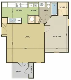 1BR Market- Partial Renovation