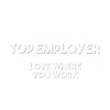 NAA Top Employer Badge A badge showing the text 'NAA TOP EMPLOYER LOVE WHERE YOU WORK.' in a stylized format, colored white against a transparent background.