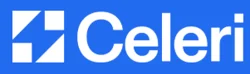 Celeri Brand Logo Logo of Celeri, featuring a blue background with a stylized icon and bold white text.