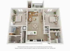 2 Bed, 2 Bath