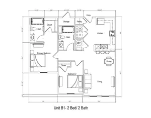 2 bedroom 60%