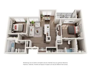 B1 | 2 Bed | 2 Bath