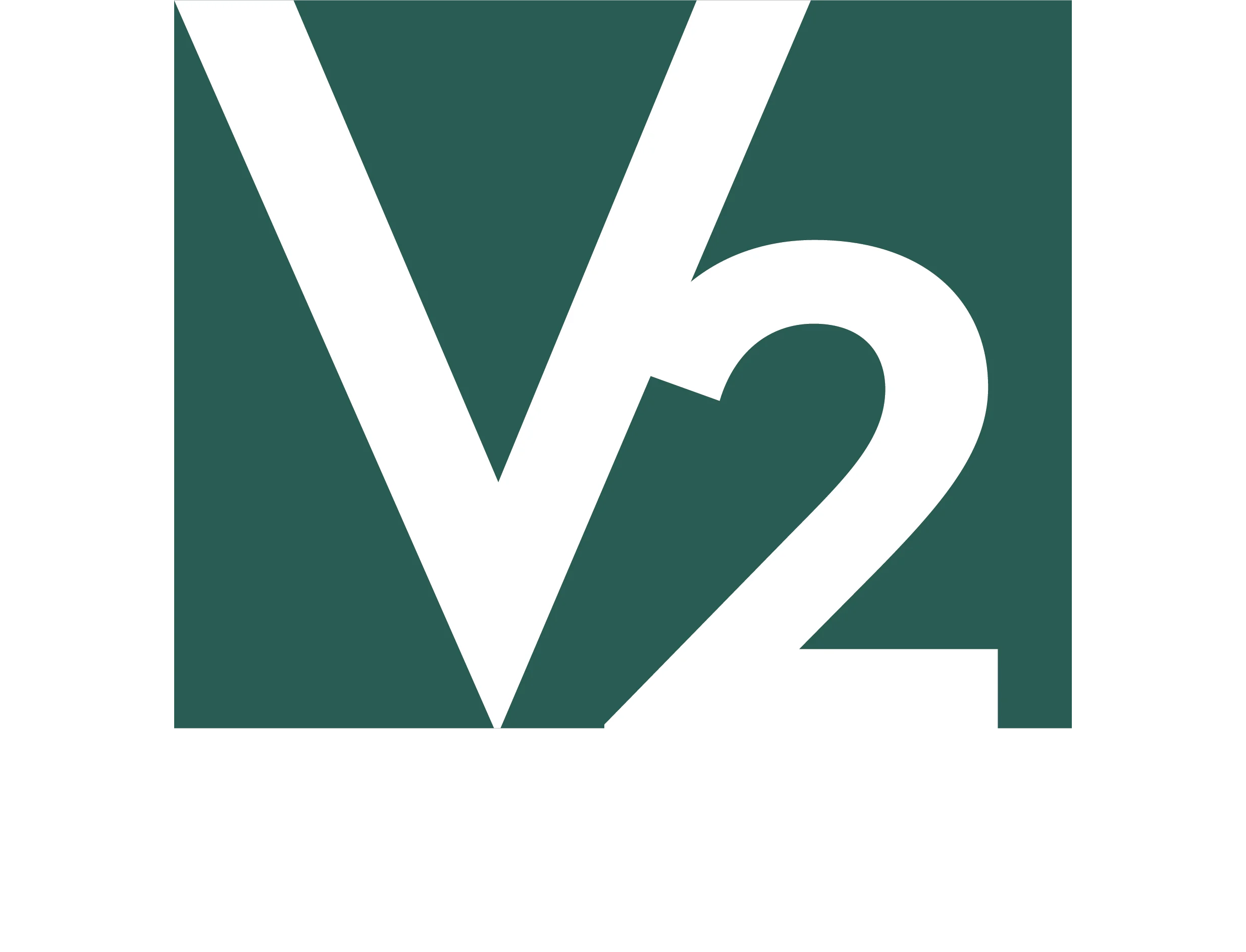V2 Apartments Logo Logo for V2 Apartments featuring a stylized 'V2' in a modern design with the word 'APARTMENTS' underneath.