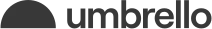 Umbrello Logo Logo featuring the word 'umbrella' with a half-circle representing an umbrella above it.