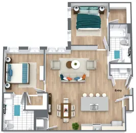 2 Bedroom B2 2 Bedroom B2