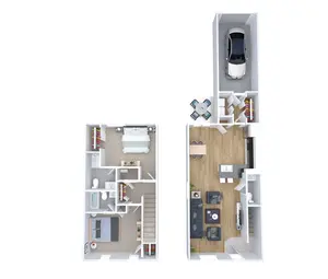 2 Bedroom 2.5 Bathroom