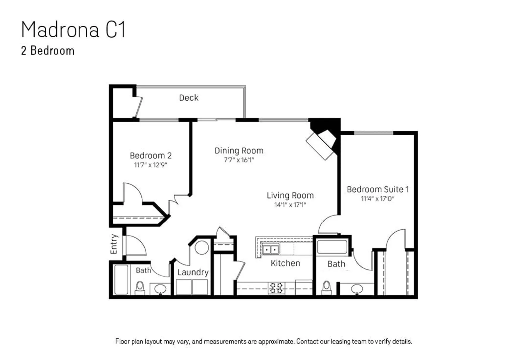 2 Bedroom Madrona C1