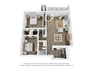 B1 | 2 Bed | 1 Bath | Premium