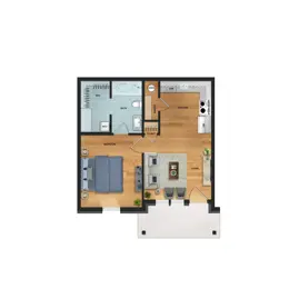 1 bed/1 bath