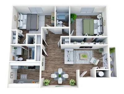 Two Bed Two Bath Classic