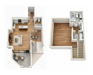 A2 | 1 Bed | 1.5 Bath